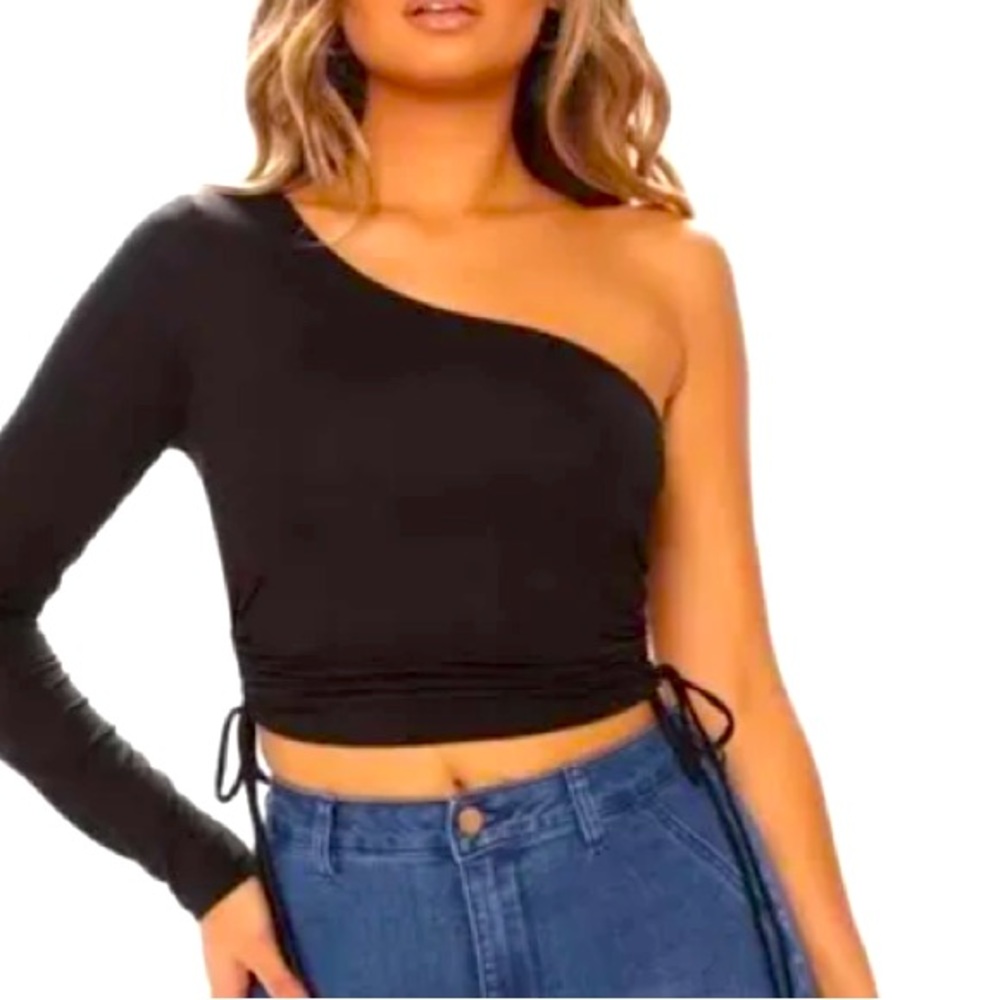Brand New Fashion Nova forever And Always One shoulder top